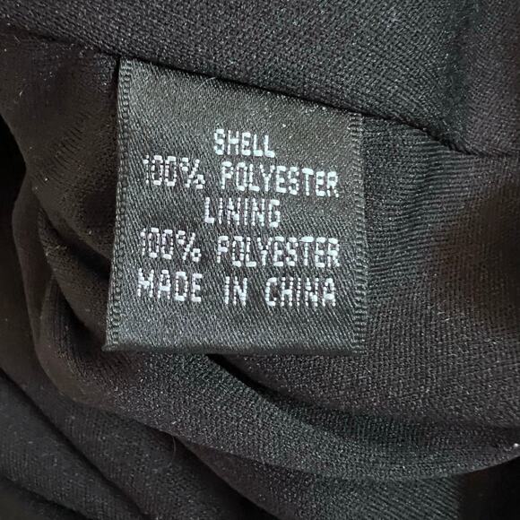 ADRIANNA PAPELL WOMENS BLACK TIERED RUFFLE CAP FORMAL COCKTAIL DRESS - Picture 12 of 13